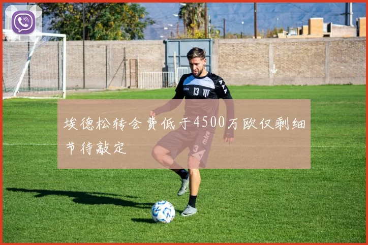 埃德松转会费低于4500万欧仅剩细节待敲定